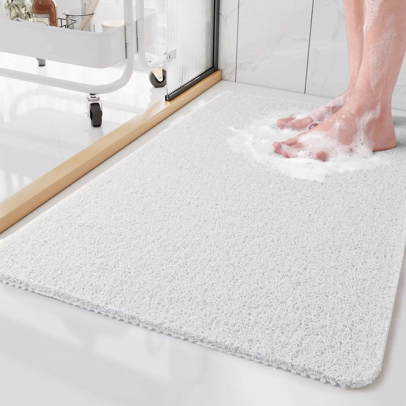 Safe Shower Mat – Non-Slip, Mold-Resistant, and Luxuriously Comfortable