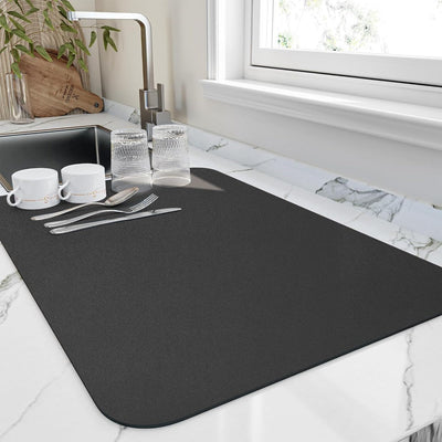 Quick-Drying Dish Mat – Ultra-Absorbent Diatomite for a Clean and Organized Kitchen