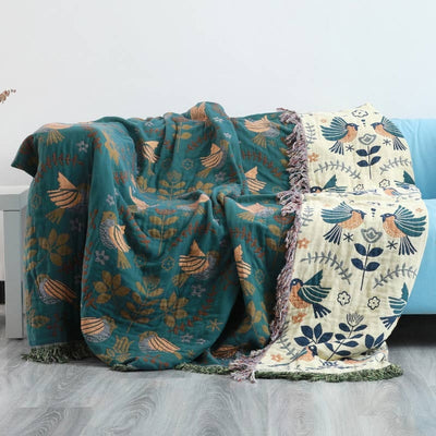 Nordic Charm Reversible Throw – Elegance & Cozy Comfort for Your Home