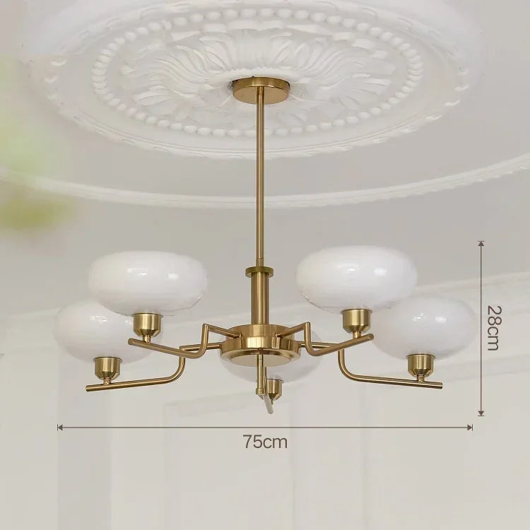 Bauhaus Medieval Ceiling Lamp – Retro Nordic LED Chandelier