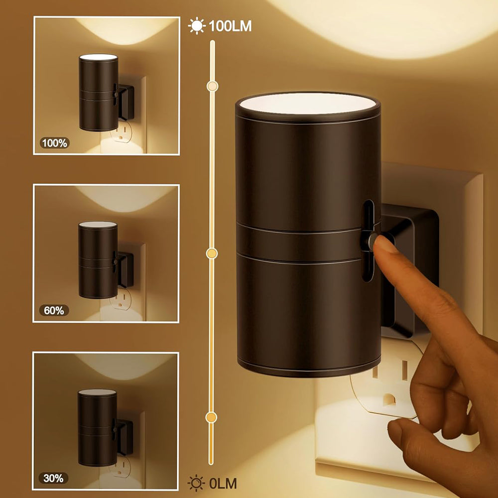 Alova LED Wall Light – Elegant Plug-In Lighting with Auto & Continuous Modes
