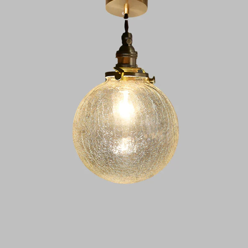 Crystal Glass Pendant Light – Minimalist Nordic Elegance for Dining Spaces