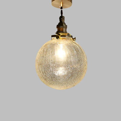 Crystal Glass Pendant Light – Minimalist Nordic Elegance for Dining Spaces