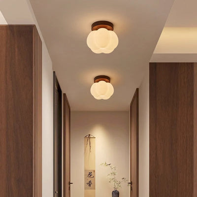 Pumpkin Flush Ceiling Lamp – Playful & Warm LED Lighting for Any Room