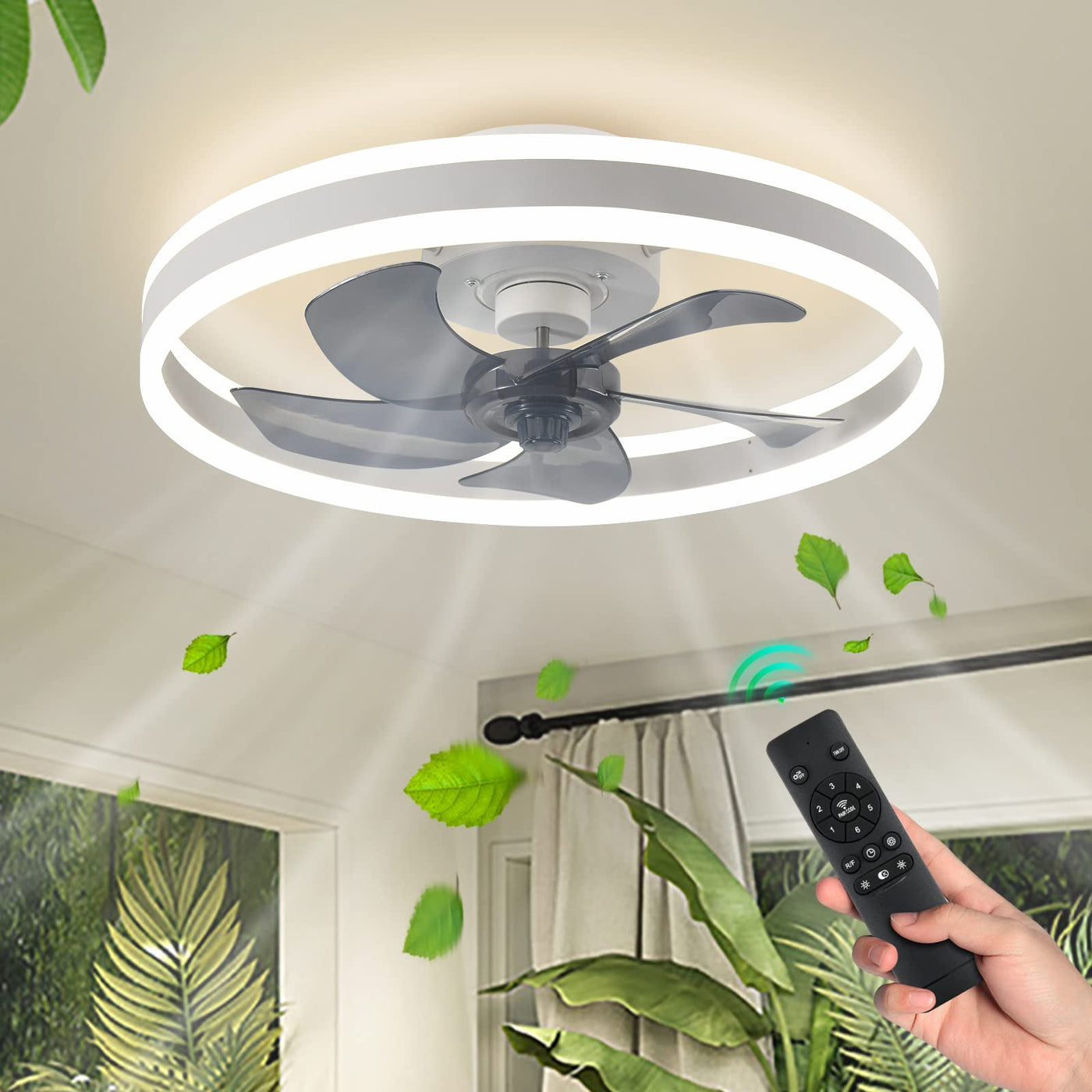 Oberlicht Smart Ceiling Fan – LED Light & Remote Control for Modern Comfort