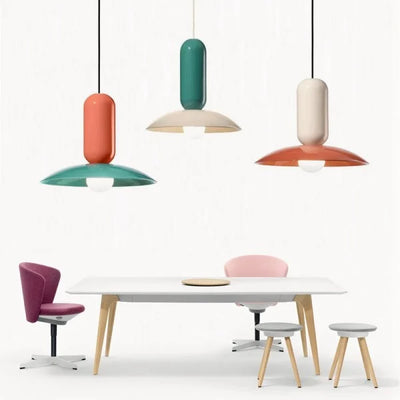 Macaron Frisbee Pendant Light – Playful & Modern Ceiling Lamp for Home & Dining