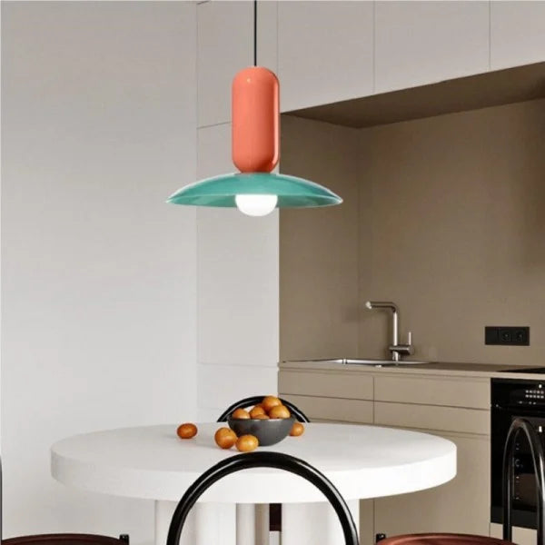 Macaron Frisbee Pendant Light – Playful & Modern Ceiling Lamp for Home & Dining