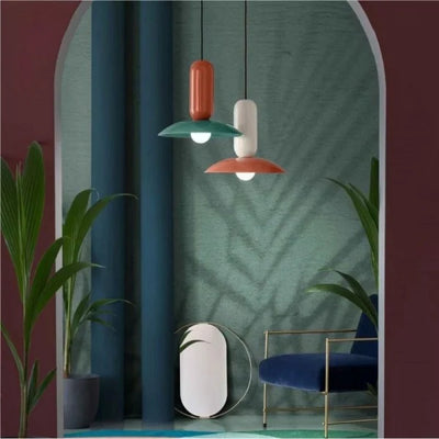 Macaron Frisbee Pendant Light – Playful & Modern Ceiling Lamp for Home & Dining