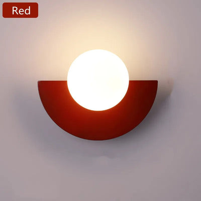 Nordic Summit Wall Light – Modern Half-Circle Wall Sconce with Touch Control