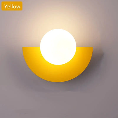 Nordic Summit Wall Light – Modern Half-Circle Wall Sconce with Touch Control