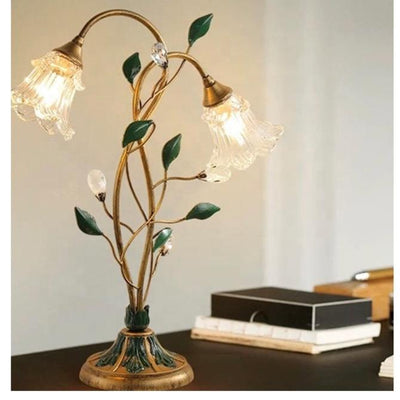 French Flower Table Lamp – Vintage Elegance with a Touch of Romance
