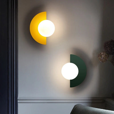 Nordic Summit Wall Light – Modern Half-Circle Wall Sconce with Touch Control