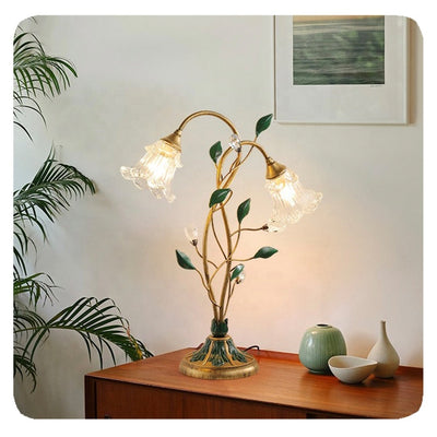 French Flower Table Lamp – Vintage Elegance with a Touch of Romance