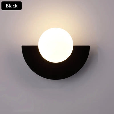 Nordic Summit Wall Light – Modern Half-Circle Wall Sconce with Touch Control