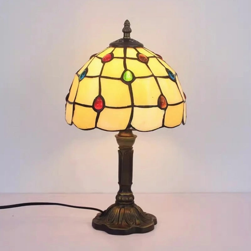 Baroque Retro LED Table Lamp E27 – Mediterranean Elegance for Your Home