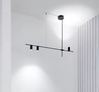 Nordic Minimalist Black Chandelier – Sleek & Modern Lighting for Elegant Interiors