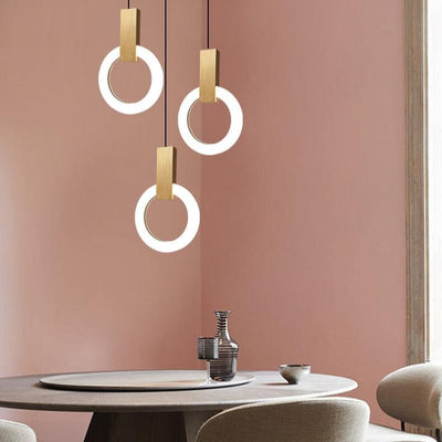 Nordic Ring LED Pendant Light – Minimalist Elegance for Modern Interiors