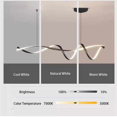 Creative Black LED Chandelier – Sleek Modern Lighting for Elegant Interiors