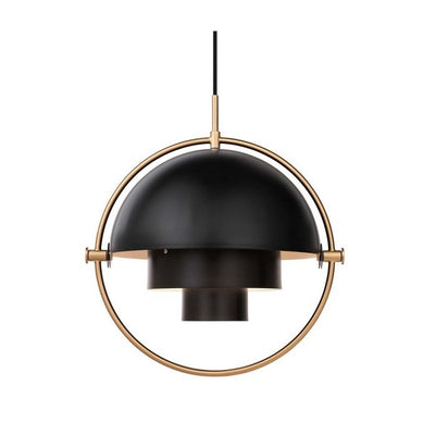 HanuGlo LED Pendant Light – Multi-Layered Rotatable Metal Hanging Lamp (E27, Modern Design)