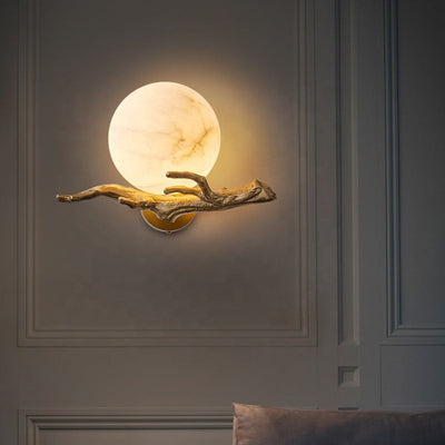 Modern Marble Wall Light – Elegant LED Lighting for a Sophisticated Interior
