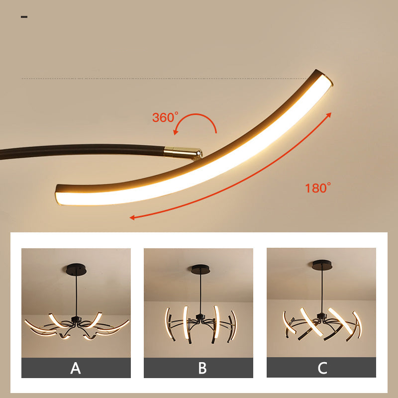 Luster Modern Ceiling Light – Elegant LED Design for Ambient Lighting