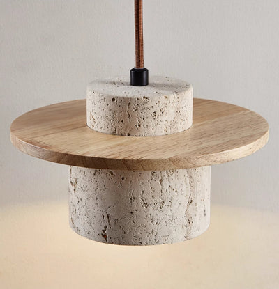 Travertine Pendant Light – Natural Stone Elegance with Modern Charm