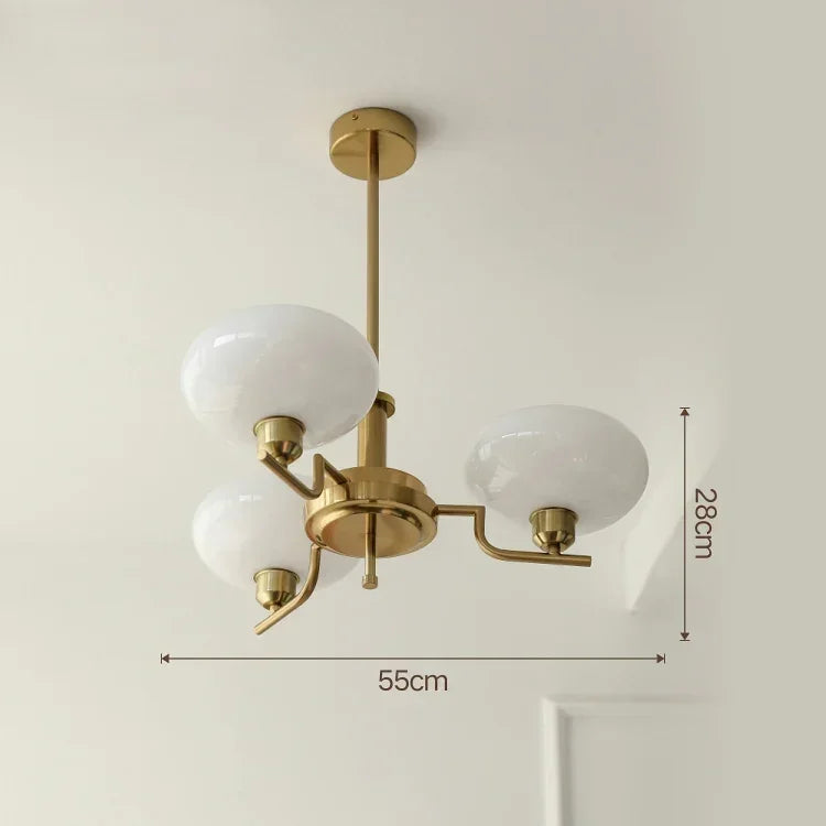 Bauhaus Medieval Ceiling Lamp – Retro Nordic LED Chandelier