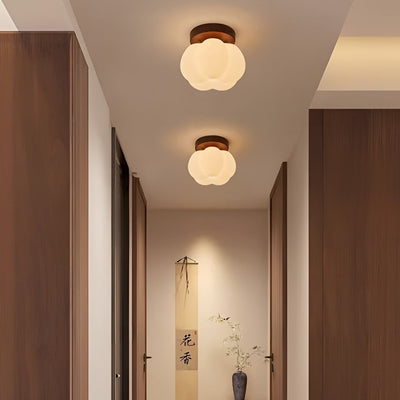 Pumpkin Flush Ceiling Lamp – Playful & Warm LED Lighting for Any Room