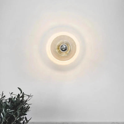 Vintage Ripple Glass Wall Sconce – Timeless Elegance with a Soft Glow