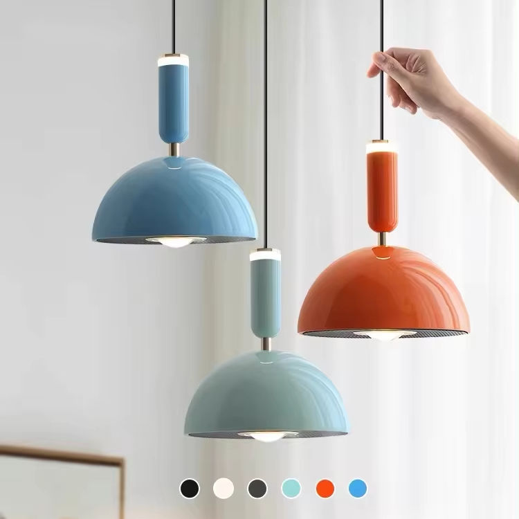 Nordic Macaron LED Pendant Light – Playful Elegance for Modern Interiors