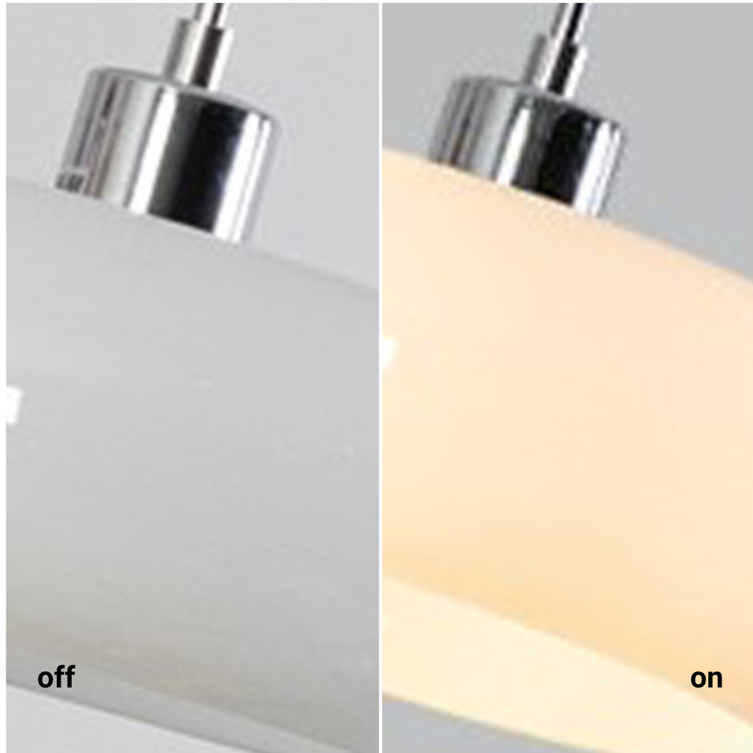 Hailie Bread-Shaped Glass Pendant Light – Modern Dimmable Ceiling Fixture (E27, LED Included)
