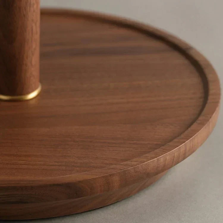 Vintage Pleated Wood Table Lamp – Timeless Elegance with a Warm Glow