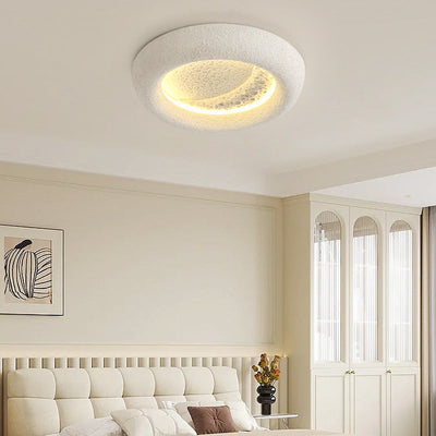 Modern Luxury Round Wall Lamp – Elegant Resin LED Light for Hotels & Living Spaces