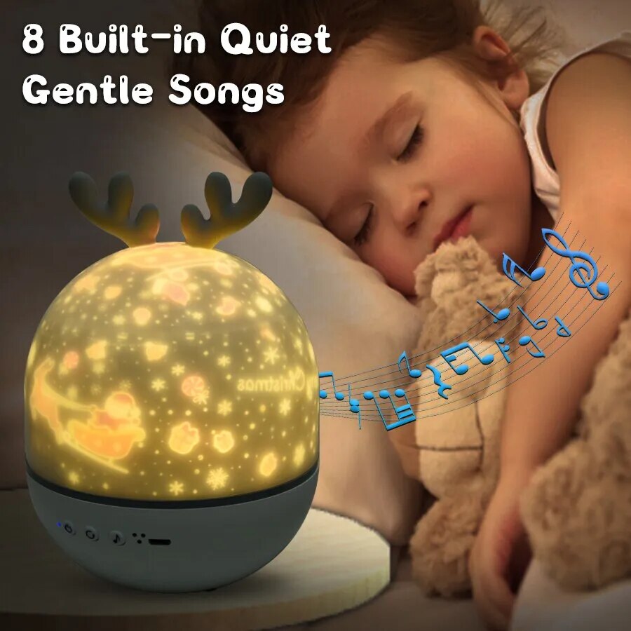 Starry™ Night Light Projector – Soothing 360° Rotating Star Projection