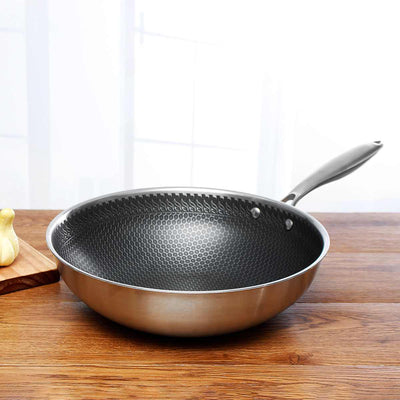 CuisinePro – Stainless Steel Non-Stick Frying Pan for Effortless & Professional Cooking