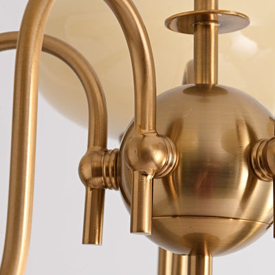Elegant Cream Glass Chandelier – Timeless Luxury for Your Home