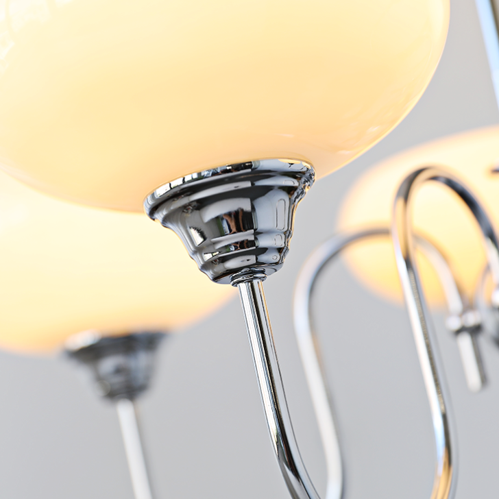Elegant Cream Glass Chandelier – Timeless Luxury for Your Home