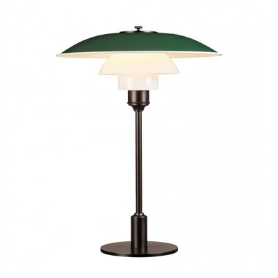 Disc Multilayer Metal Table Lamp – Elegant Opal Glass Lighting for a Modern Home