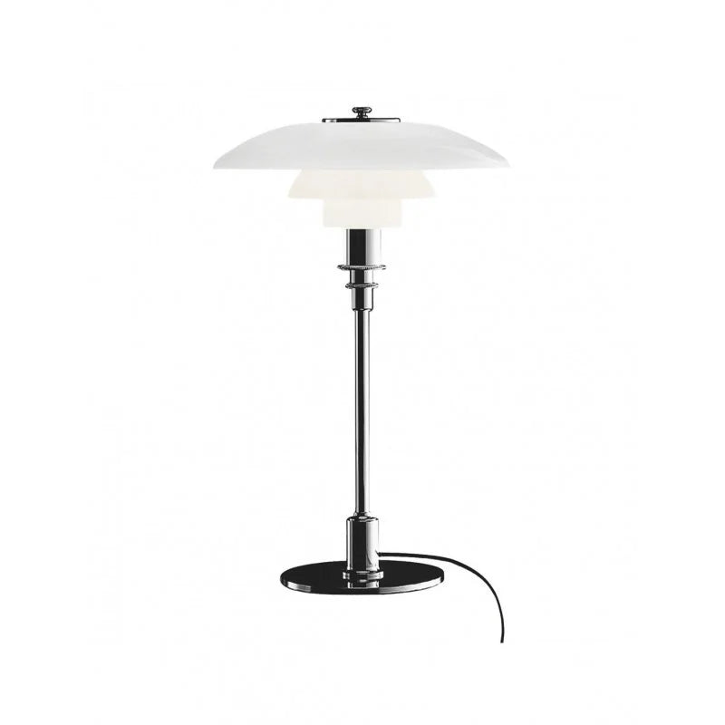 Disc Multilayer Metal Table Lamp – Elegant Opal Glass Lighting for a Modern Home