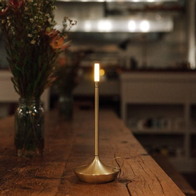 Giavi Candlelight – Elegant Rechargeable LED Table Lamp with Dimmable Glow