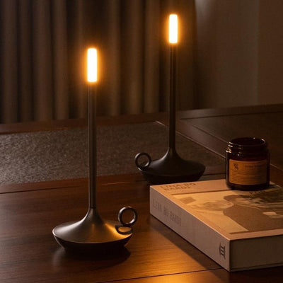 Giavi Candlelight – Elegant Rechargeable LED Table Lamp with Dimmable Glow