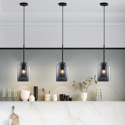 Elegant Colored Glass Pendant Lights – Modern & Sophisticated Ambiance