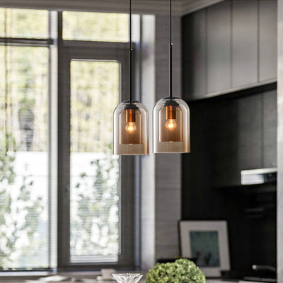 Elegant Colored Glass Pendant Lights – Modern & Sophisticated Ambiance