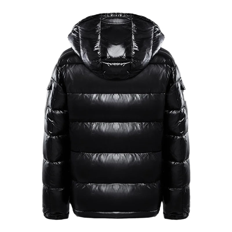 Bernadette Winter Puffer Jacket – Elegant Black Shine with Superior Warmth