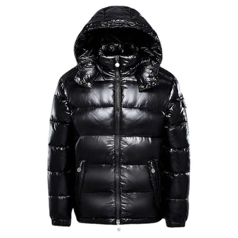 Bernadette Winter Puffer Jacket – Elegant Black Shine with Superior Warmth