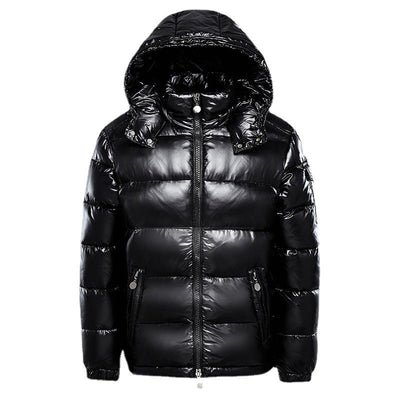 Bernadette Winter Puffer Jacket – Elegant Black Shine with Superior Warmth