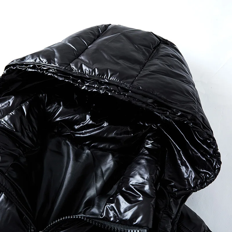 Bernadette Winter Puffer Jacket – Elegant Black Shine with Superior Warmth
