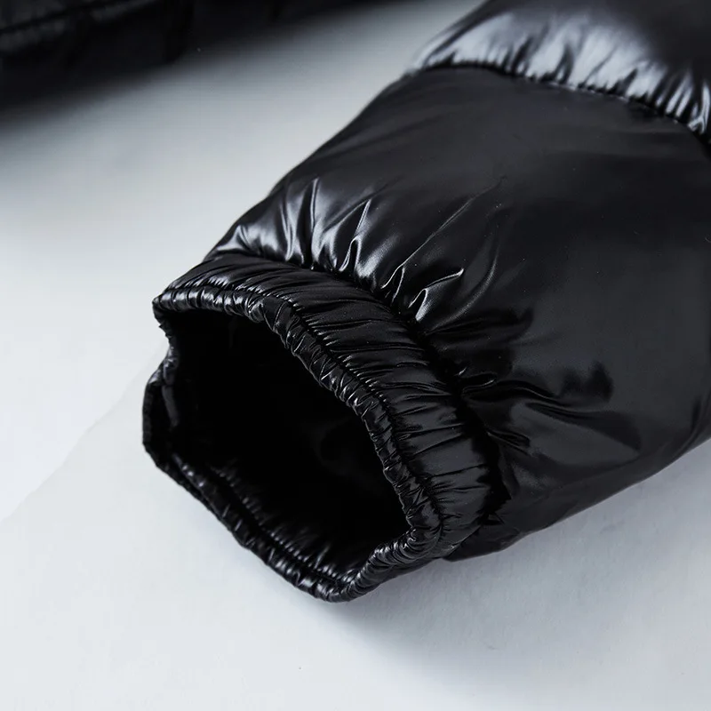 Bernadette Winter Puffer Jacket – Elegant Black Shine with Superior Warmth