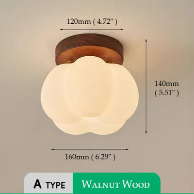 Pumpkin Flush Ceiling Lamp – Playful & Warm LED Lighting for Any Room