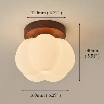 Pumpkin Flush Ceiling Lamp – Playful & Warm LED Lighting for Any Room